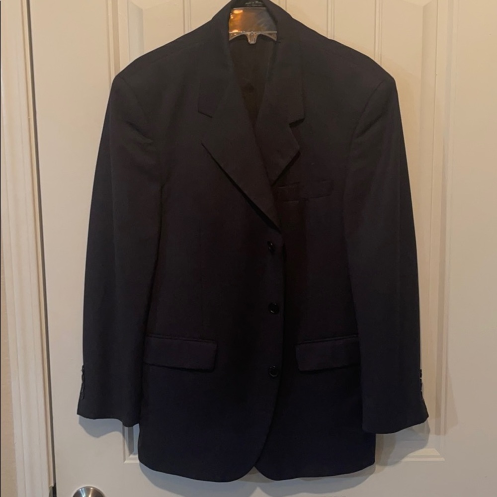 Dark suit jacket